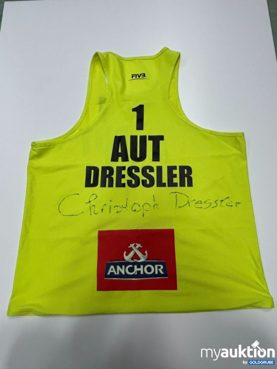 Artikel Nr. 391367: Beachvolleyballshirt GELB von Christoph Dressler (signiert)