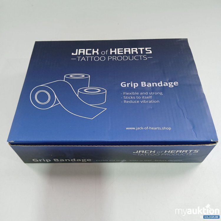 Artikel Nr. 805368: Jack of Hearts Grip Bandage Black 12 Stk. 5cm x4,5m