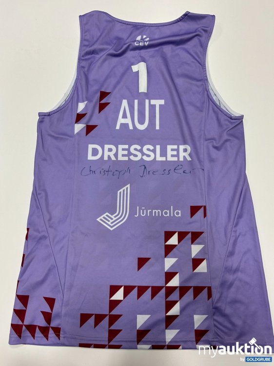 Artikel Nr. 391369: Beachvolleyballshirt VIOLETT von Christoph Dressler (signiert)