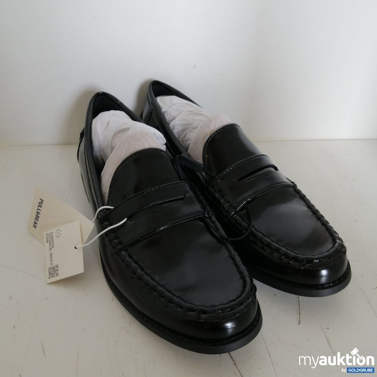 Artikel Nr. 721377: Pull&Bear Elegante schwarze Lederslipper