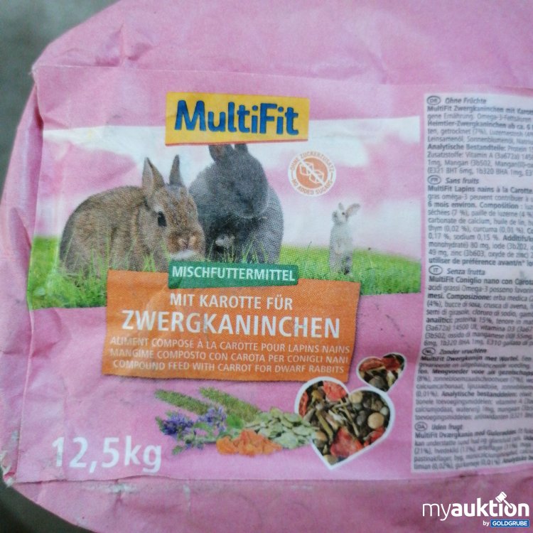 Artikel Nr. 761377: Multifit Mischfuttermittel für Zwergkaninchen 12.5kg 