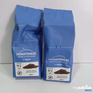 Artikel Nr. 800379: Amazon Röstkaffe ganze Bohnen Entkoffeiniert  500g 