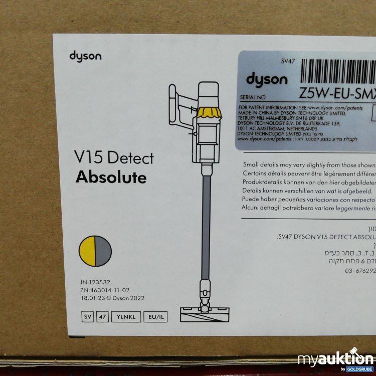 Artikel Nr. 385382: Dyson V15 Detect Absolute 