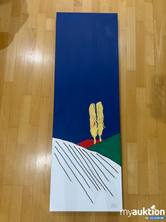 Artikel Nr. 391389: Bild „Steirisches Weinland“, Acryl auf Leinwand, 40 x 120 cm, Künstler: Dieter Firmenich