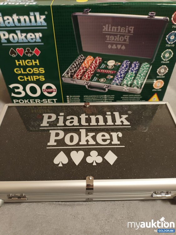 Artikel Nr. 390390: Neuware, Originalverpackte Piatnik Poker 300 Chips Koffer