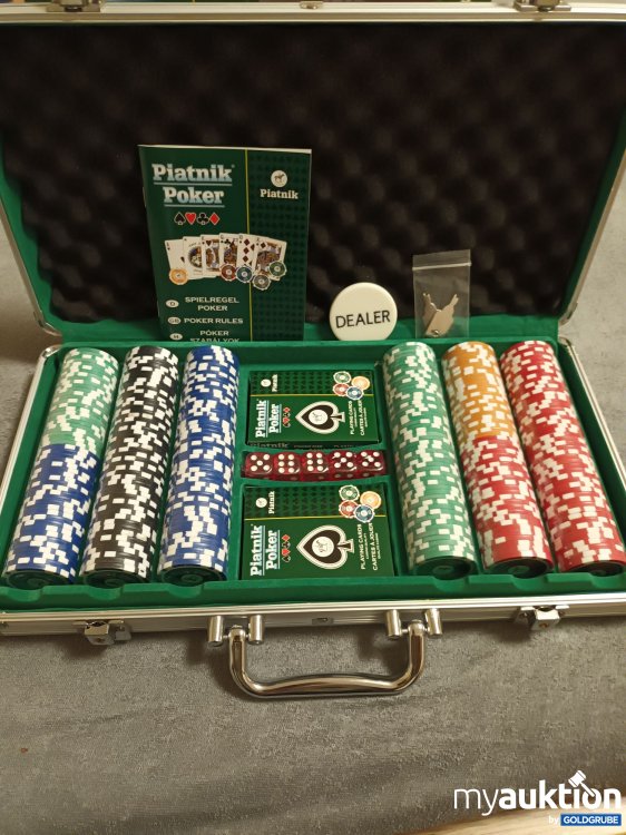 Artikel Nr. 390390: Neuware, Originalverpackte Piatnik Poker 300 Chips Koffer