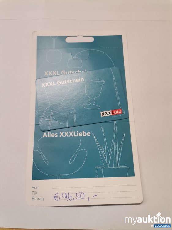 Artikel Nr. 759392: XXXL Gutschein €96,50