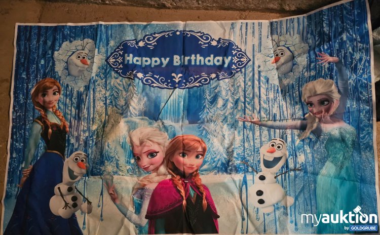 Artikel Nr. 362394: Happy Birthday Banner Riesengroß, Eiskönigin 