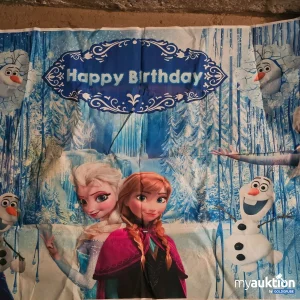 Artikel Nr. 362394: Happy Birthday Banner Riesengroß, Eiskönigin 