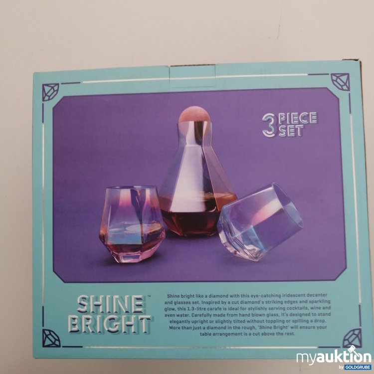 Artikel Nr. 379399: Shine Bright Diamond Shaped Decanter Set