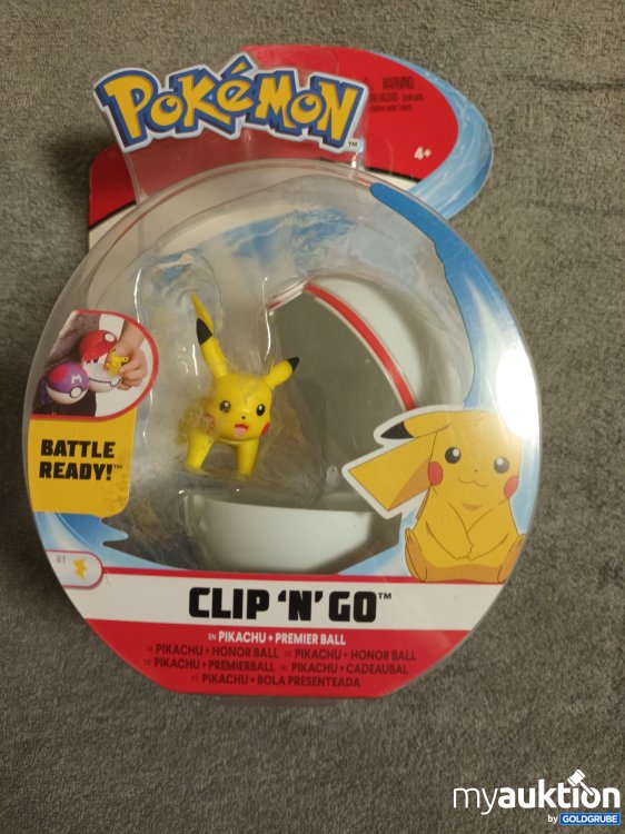 Artikel Nr. 390400: Originalverpackt, Pokemon Clip 'n' Go, Pikachu 