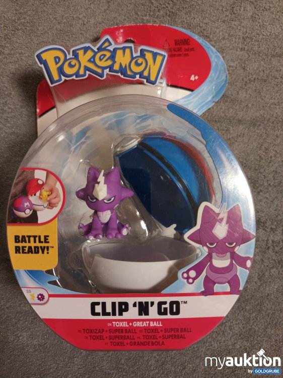 Artikel Nr. 390401: Originalverpackt, Pokemon Clip 'n' Go, Toxel 