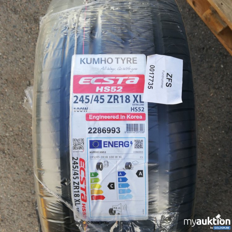 Artikel Nr. 519401: Kumho Tyre Ecsta Reifen HS52 245/45 ZR18 XL