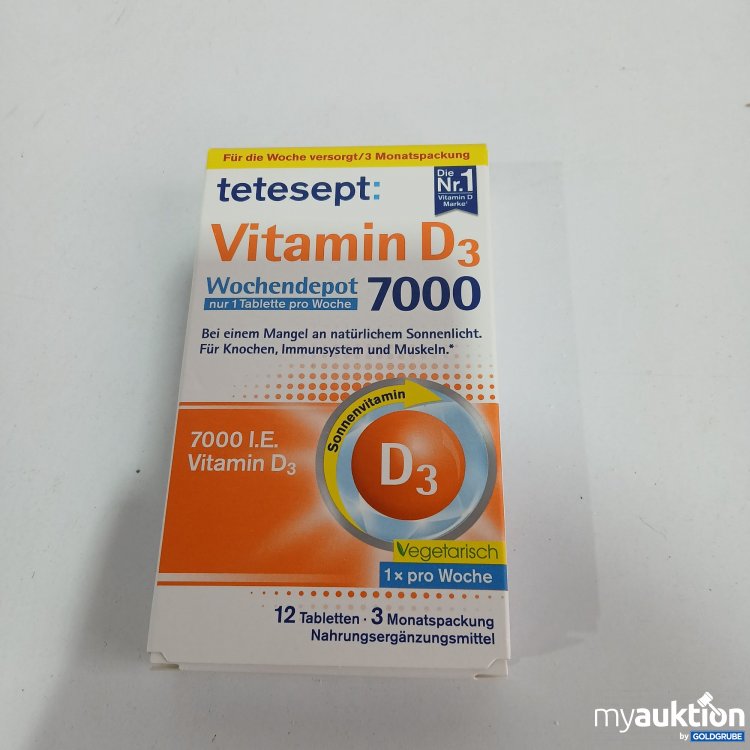 Artikel Nr. 799401: Tetesept Vitamin D3 12 Tabletten 