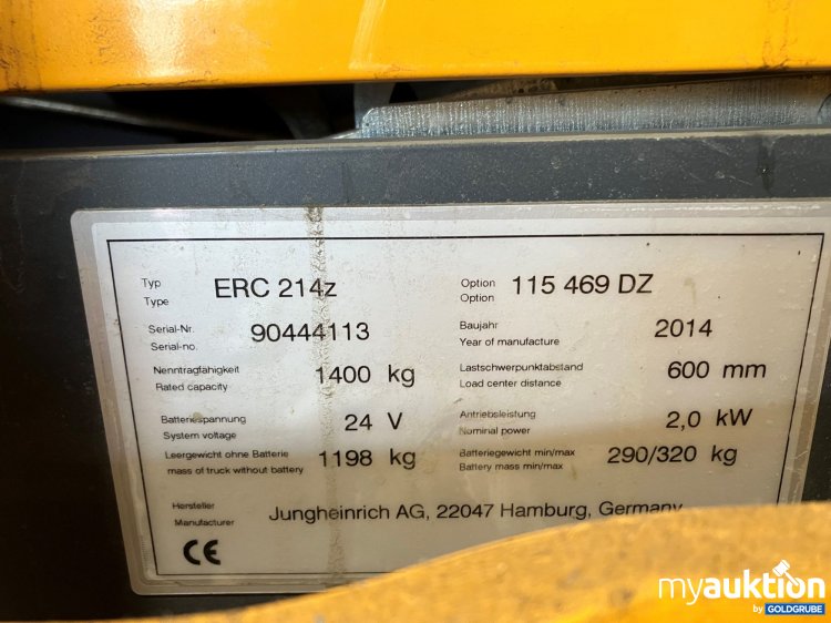 Artikel Nr. 352404: Jungheinrich ERC 214z Elektro Hochhubwagen