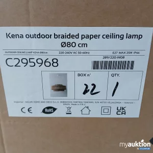 Auktion Sklum Kena outdoor braided paper ceiling lamp 80cm C295968 