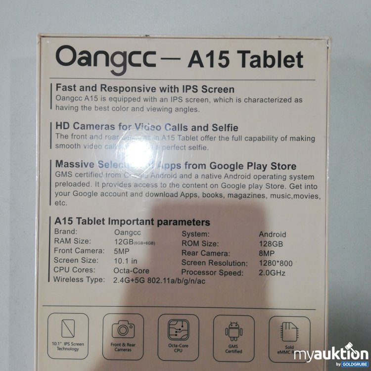 Artikel Nr. 757407: Oangcc A15 Tablet 12GB