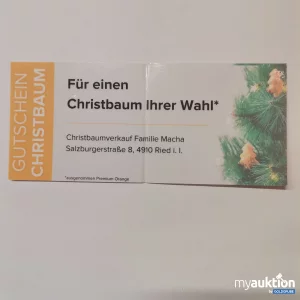 Auktion Christbaum Ihrer Wahl Gutschein Familie Macha 