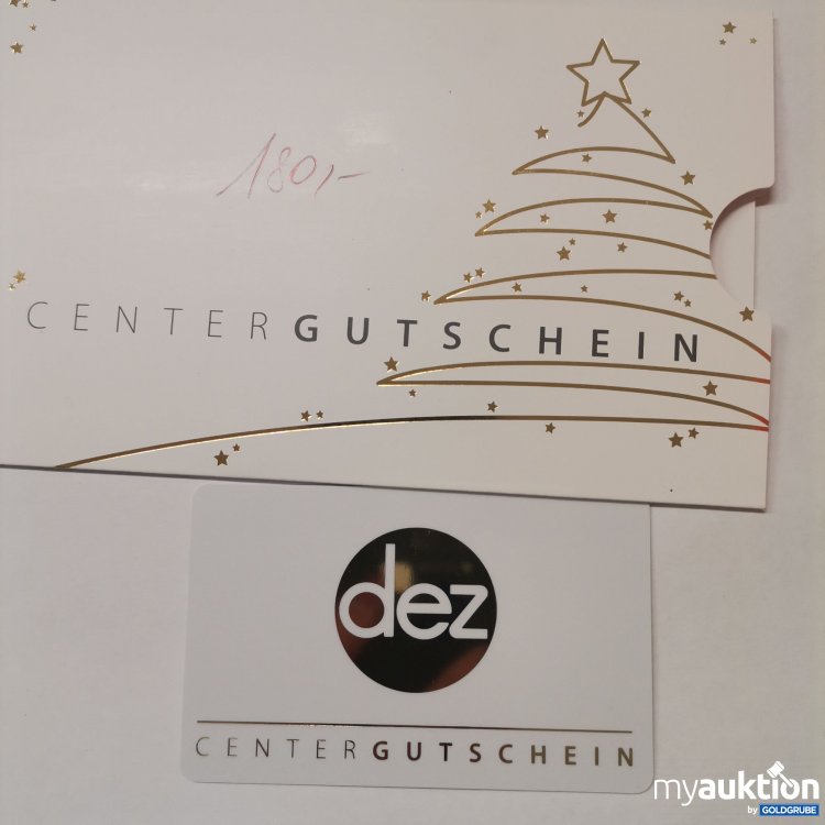 Artikel Nr. 759408: Dez Center Gutschein Wert 180,-