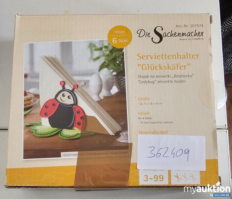 Artikel Nr. 362409: Die Sachenmacher Serviettenhalter Glückskäfer