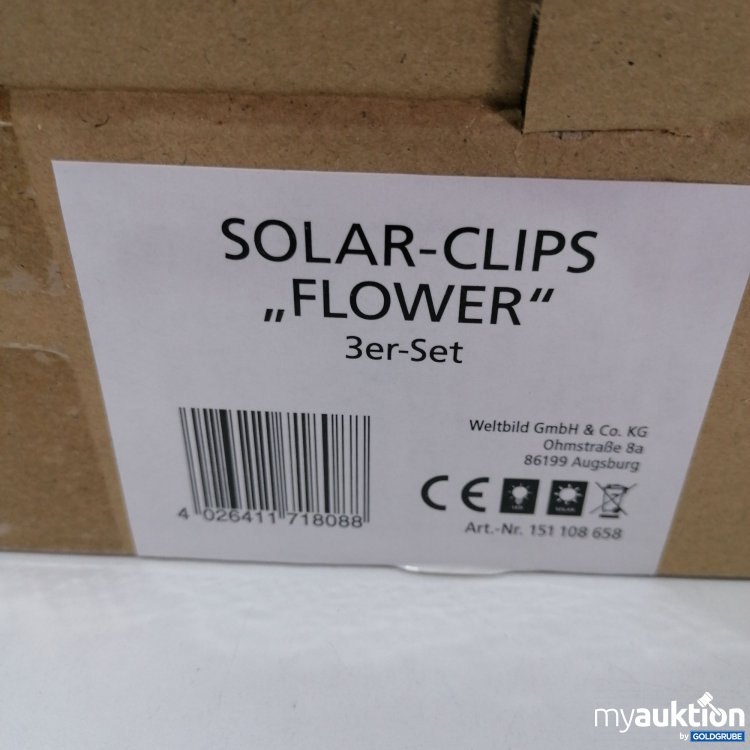 Artikel Nr. 792409: Weltbild Solar-Clips "Flower" 3er Set