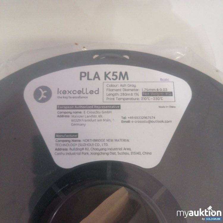 Artikel Nr. 748412: Kexcelled PLA K5M Ash Gray 