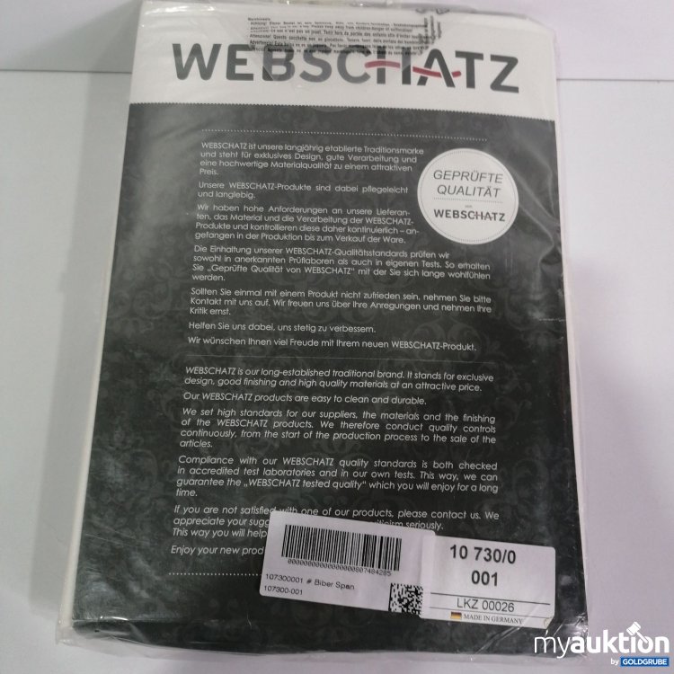 Artikel Nr. 389413: Webschatz Spannbettlaken 