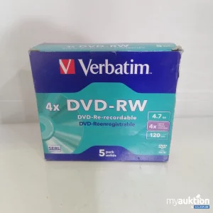 Auktion Verbatim DVD-RW 5 Pack 