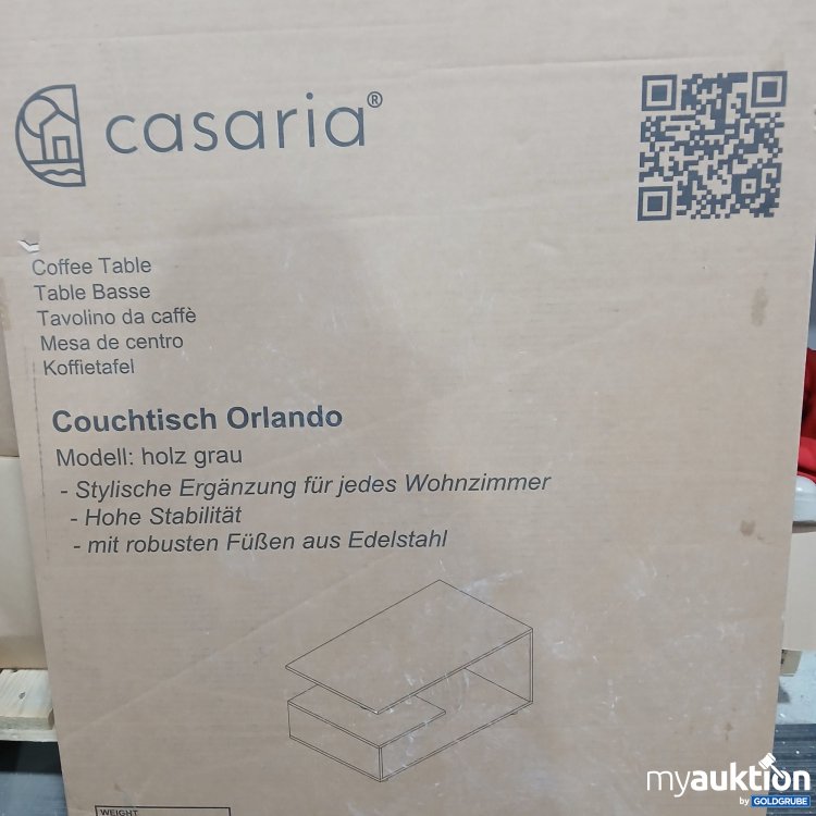 Artikel Nr. 437416: Casaria Couchtisch Orlando Holz grau 