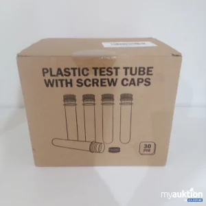 Auktion Plastic test tube with screw caps 