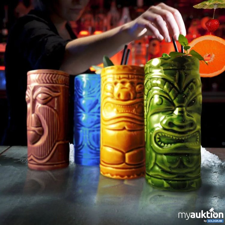 Artikel Nr. 381417: Tiki Cocktailbecher 4er-Set