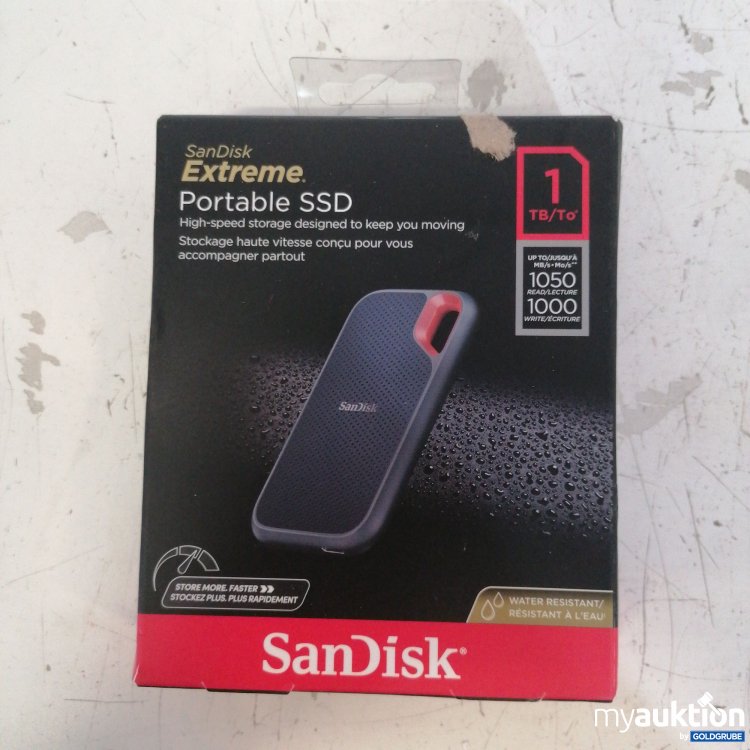 Artikel Nr. 736420: SanDisk Extreme Portable SSD 1TB.