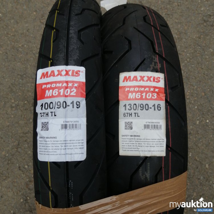 Artikel Nr. 519422: Maxxis Promaxx M6102 100/90-19 57HTL / M6103 130/90-16 67HTL