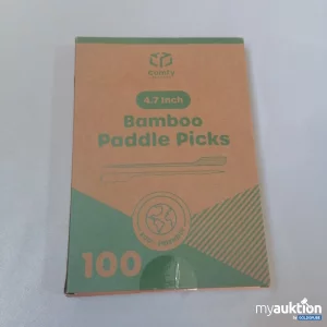 Auktion Comfy Bamboo Paddle Picks 100 Stück 