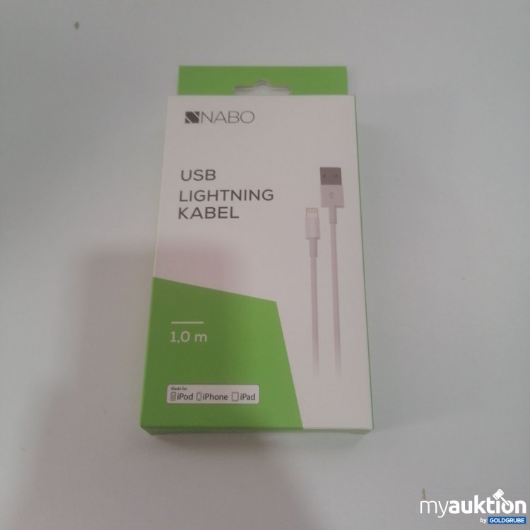 Artikel Nr. 511430: Nabo USB Lightning Kabel 1m