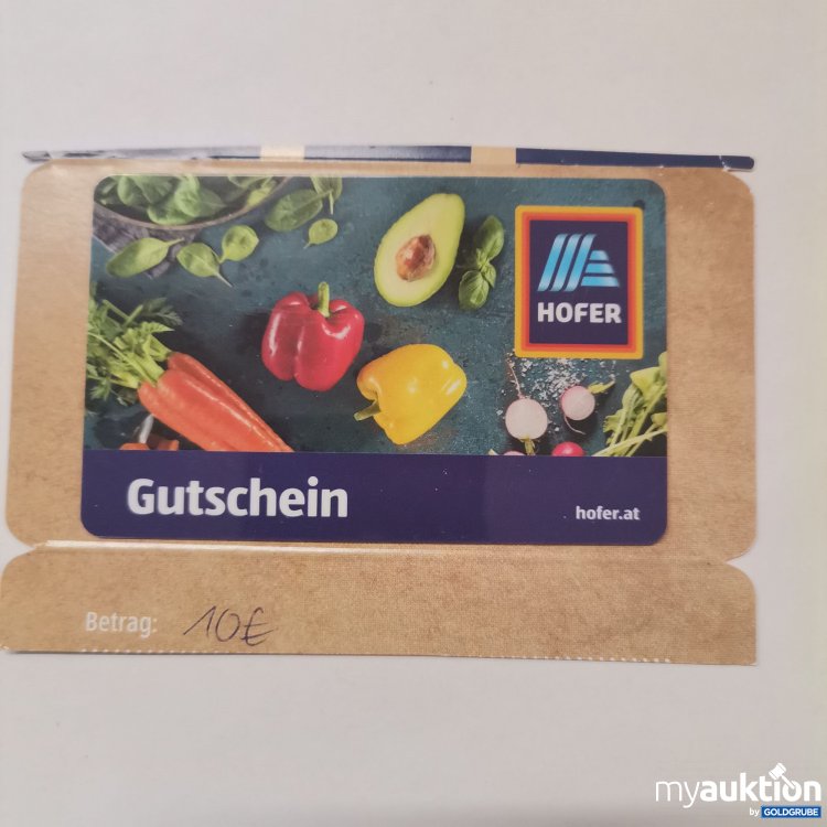 Artikel Nr. 759431: Hofer Gutschein Wert 10,-