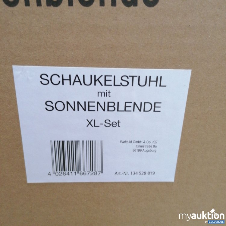 Artikel Nr. 783431: Schaukelstuhl mit Sonnenblende  XL-Set 