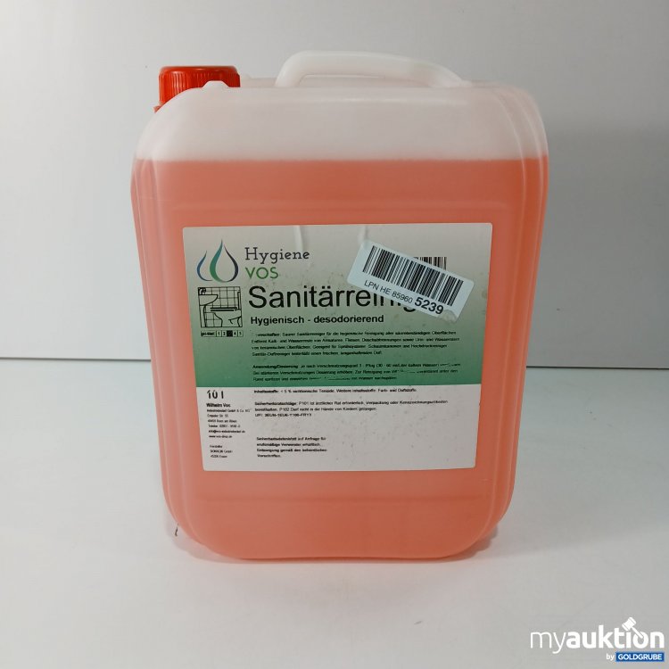 Artikel Nr. 795433: Hygiene Vos Sanitärreiniger 10l