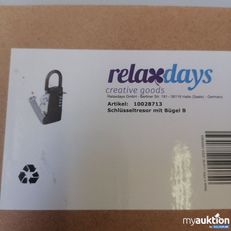 Artikel Nr. 773435: Relaxdays Schlüsseltresor 