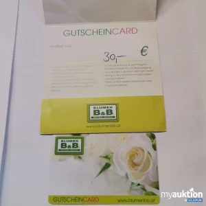 Auktion Blumen B&B Gutschein Wert 30,-