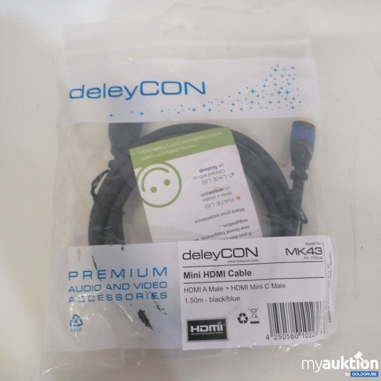 Artikel Nr. 759441: DeleyCon Mini HDMI A Male to HDMI Mini C male 