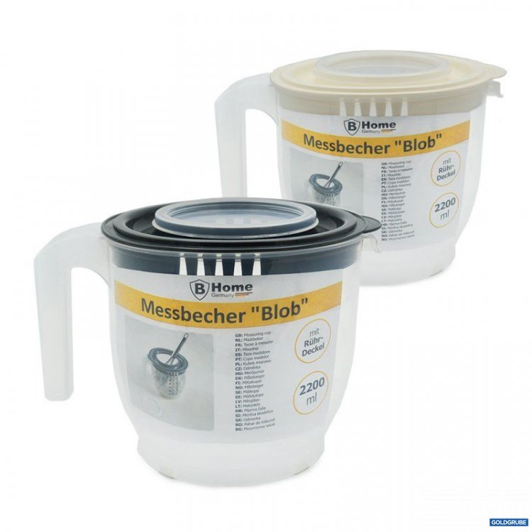 Artikel Nr. 396443: Messbecher mit Rühr-Deckel - 2200 ml - BLOB