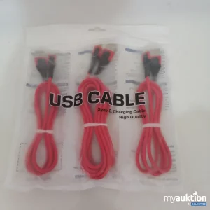 Auktion USB Cable 3 Stück USB-A
