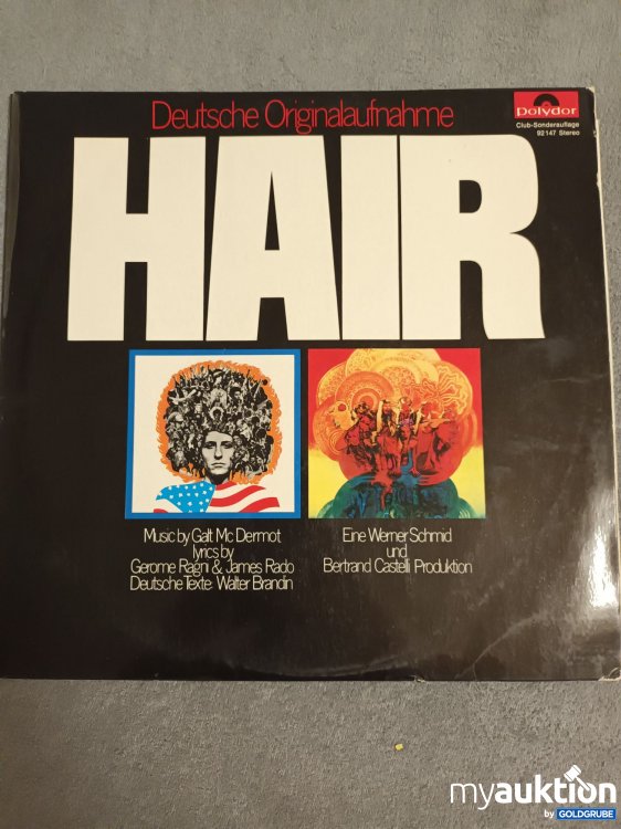 Artikel Nr. 390445: Schallplatte, LP, Hair, Deutsche Originalaufnahme