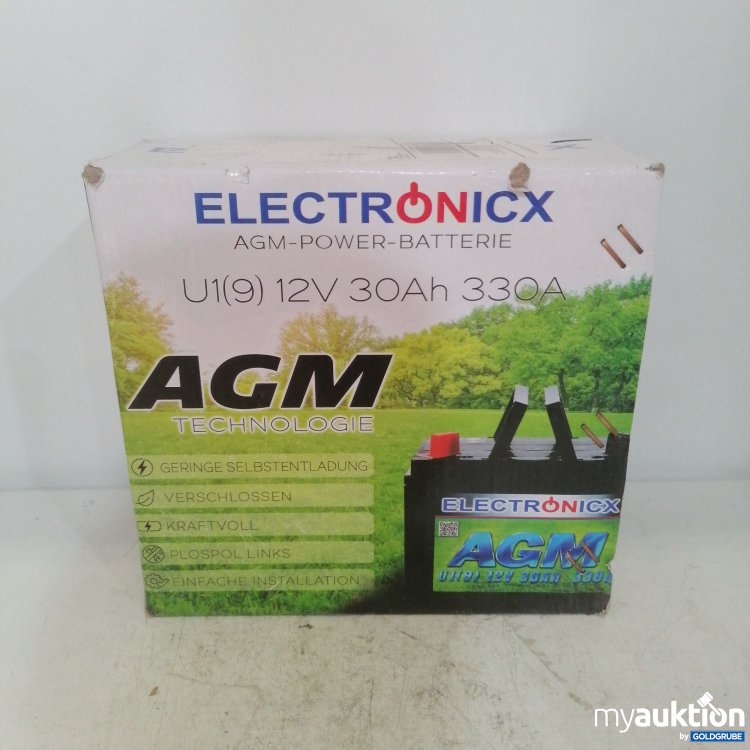 Artikel Nr. 723453: Electronicx AGM Power Batterie U1(9) 12V 30Ah 330A