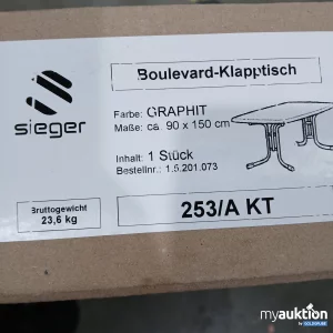 Artikel Nr. 795459: Sieger Boulevard-Klapptisch Graphit 90x150cm