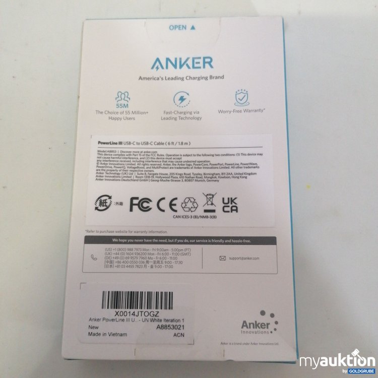 Artikel Nr. 759465: Anker Powerline III USB C to USB C 3m