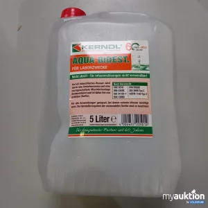 Auktion Kerndl Aqua Bidest für Laborzwecke 5l 