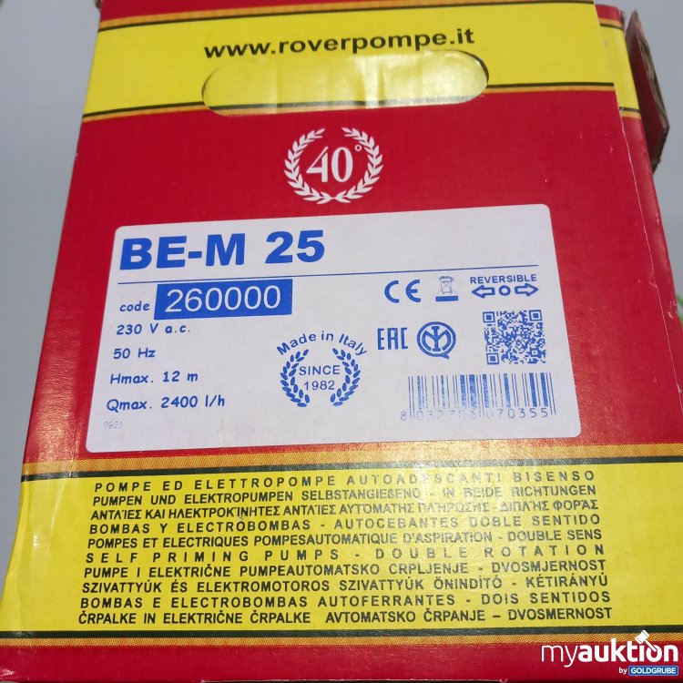 Artikel Nr. 768471: Rover Pompe Be-M 25 