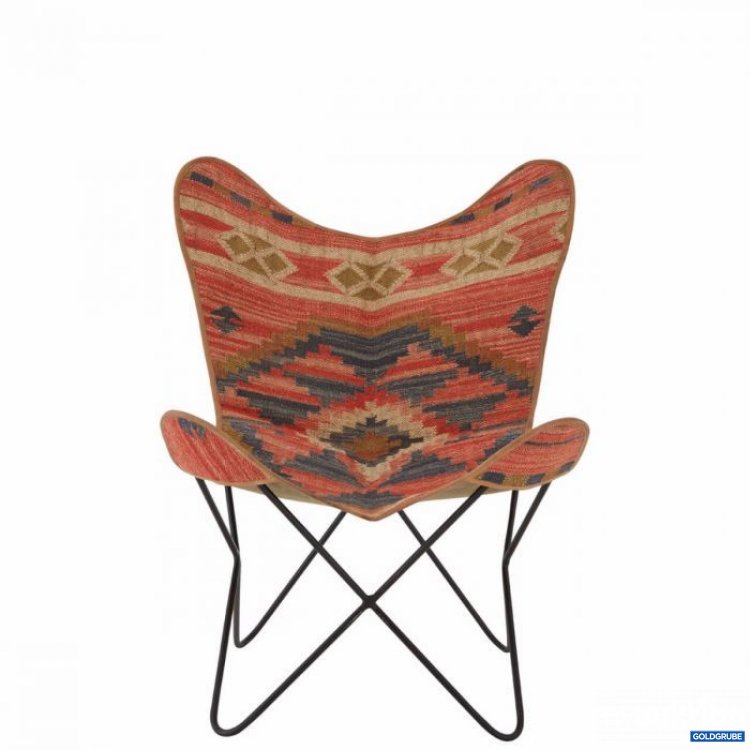 Artikel Nr. 381476: lässiger Butterfly-Chair mit Ethno-Muster, bunt